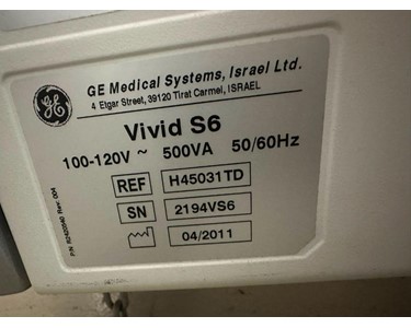 GE - Vivid S6 EX3071