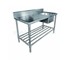 Mixrite - Single Right Stainless Sink 1800 W x 700 D with 150mm Splashback