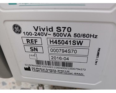 GE - Vivid S70 Ultrasound EX4723