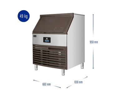 Aus Kitchen Pro - Commercial Ice Maker 95KG - Stainless Steel Ice Machine