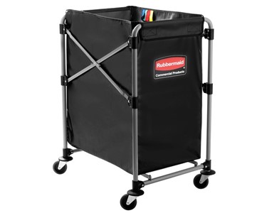 Rubbermaid - Collapsing X-Cart Laundry Basket Truck