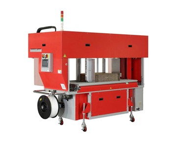 Tenso - High Speed Corrugated Strapping Machine w/ Integrated Squaring System