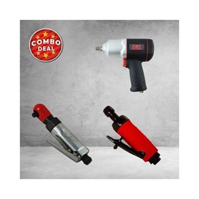 1/2″ Impact Wrench & Die Grinder & Ratchet Wrench 3/8" Combo Deal