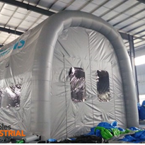 Cleaning up the soda blasting industry one inflatable at a time