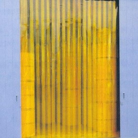Visiflex PVC Strip Door Curtains Anti Insect Yellow PVC