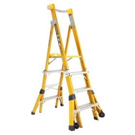 Adjustable Fibreglass Platform Ladder