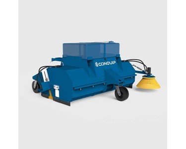 Conquip - Forklift Attachments | Powerbrush Forklift Sweeper