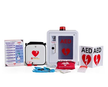 Lifepak - CR2 Essential Semi Automatic AED Lockable Cabinet Alarmed with Handle