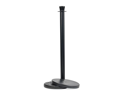 Enforcer Group - Rope Barrier Bollard Post - Powder Coated Matt Black