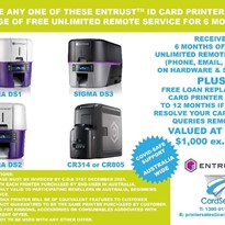 FREE REMOTE SERVICE FOR 6 MONTHS ON SELECTED NEW ENTRUST ID CARD PRINTERS PURCHASED BY END OF 2021