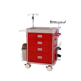 Emergency Resuscitation Cart | Emerge 4 Drawer - Package 2