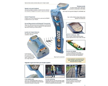 Radiodetection - Precision 10-Watt iLOC Cable & Pipe Locator Kit | RD8200
