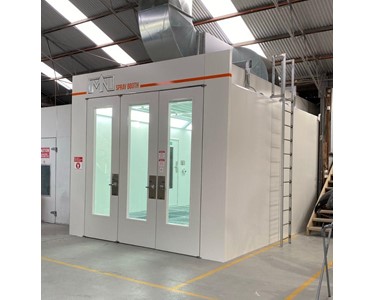 MN Spraybooths - Automotive Spray Booth | Full Downdraft | Above Ground