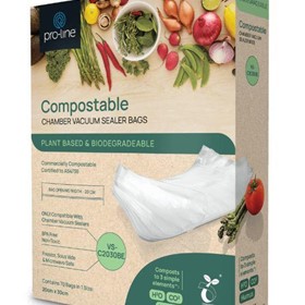 Compostable Chamber Vacuum Sealer Bags | VS-C2030BE 