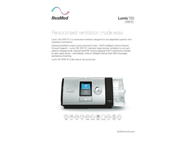 ResMed - Lumis 100 VPAP S Device with 4G