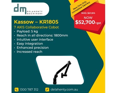 Kassow Robots - 7-AXIS COLLABORATIVE COBOT - KR1805 (Made in Demark)