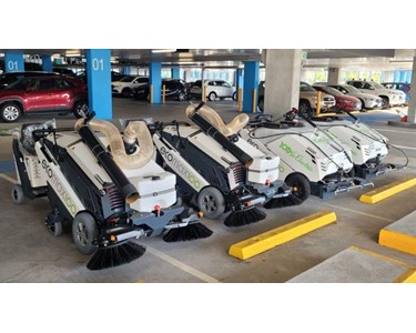 EcoTeq - Electric Pavement Sweeper | EcoSweep 100