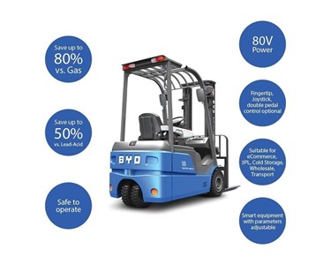 BYD - 3 Wheels Lithium Counterbalance Forklift | ECB18