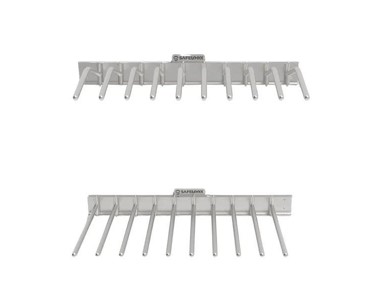 Wall-Mounted Swivel Apron Rack for 10 Tops & Skirts