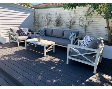 Royalle - Aluminium Outdoor Lounge Setting | Hampton 4pc 
