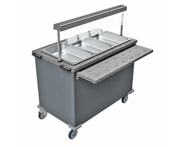 Versigen - Mobile Bain Marie With Hot Cupboard and Heated Gantry