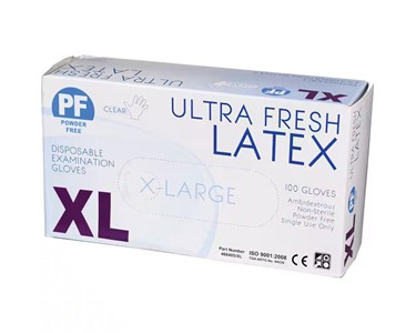 Ultra Fresh Disposable Gloves Latex 468405 | Box of 100