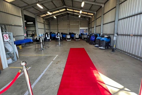 Welcoming guests to Conquest SA Grand Opening