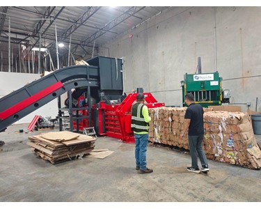 Enerpat - Fully Automatic Horizontal Baler | MRF Baler for Cardboard & Plastic 