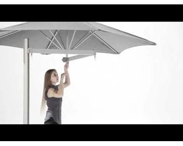 Instant Shade - Wall Mount Umbrellas | Paraflex 3 Mt Hexagonal 