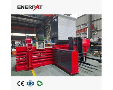 Enerpat - Auto-Tie Horizontal Baler for Cardboard, Plastic & Recycling Waste