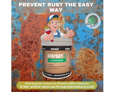 Gripset - Paintable Bitumen Rubber Membrane | Gripset 51 | 5 LITRE PAIL