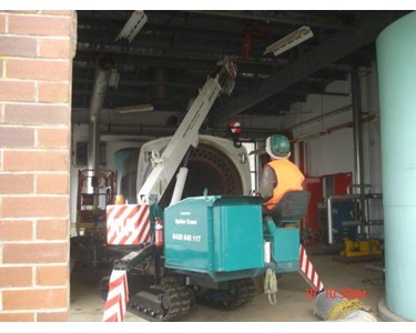 Machinery Transfers & Relocations - Spider Crawler Overhead Cranes
