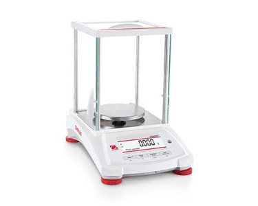 OHAUS - Analytical Balance, Pioneer, 420g x 1mg, auto cal and draftshield
