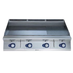 Electrolux 391407 1200mm Gas Fry Top, Smooth and Ribbed NitroChrome3