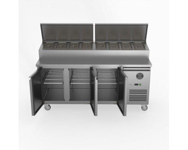 FED-X - Stainless Steel Three Door Sandwich Counter | XSS7C18S3V 