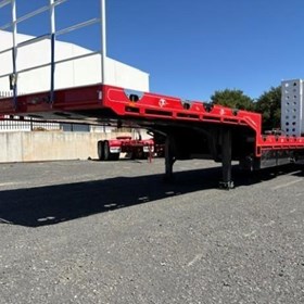 Used Drop Deck Trailer | SEMI Tri axle stepdeck trailer
