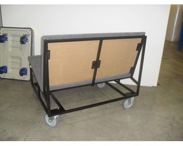 Carpeted Table Trolley (Rear View)