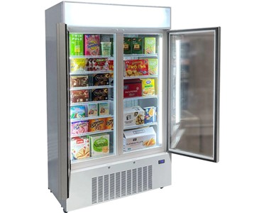 Schmick Upright 2 Door Commercial Glass Door Freezer Model HUS-F10