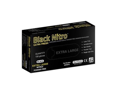 Disposable Examination Black Nitro Nitrile Gloves 