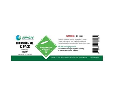 Supagas - Hydrogen Balance Nitrogen 12 Pack - 110m³ | Industrial Gas	