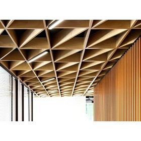 Decorative Geometric Ceiling Panel | Waffle Blades