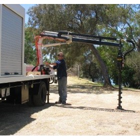 Truck Mounted Cranes | Post Hole Borer