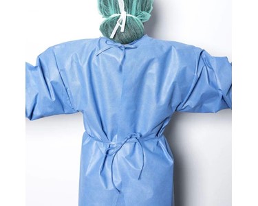 Isolation Gown Level 1 SMS Australian Made - 10 Pack