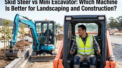Skid Steer vs Mini Excavator: Which Machine Is Better for Landscaping and Construction?