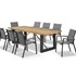 Royalle - Outdoor Dining Setting | Laguna Table With Sevilla Teak Arm Chairs 9pc