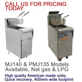 GAS deep fryers, new and used available 