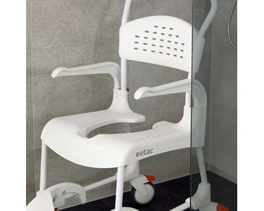 Etac - Etac Clean Mobile Shower Commode Chair 49cm