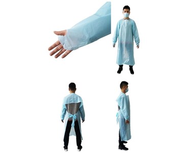 Disposable CPE Gown - Apron Fit, Thumb Loop, AAMI Level 4