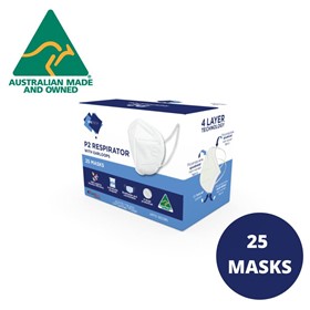 P2 Respirator Face Masks with Earloops (25 Pack) N95 KN95 FFP2
