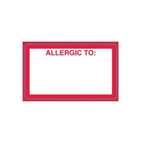 Adverse Drug Reaction Label | Allergic to: